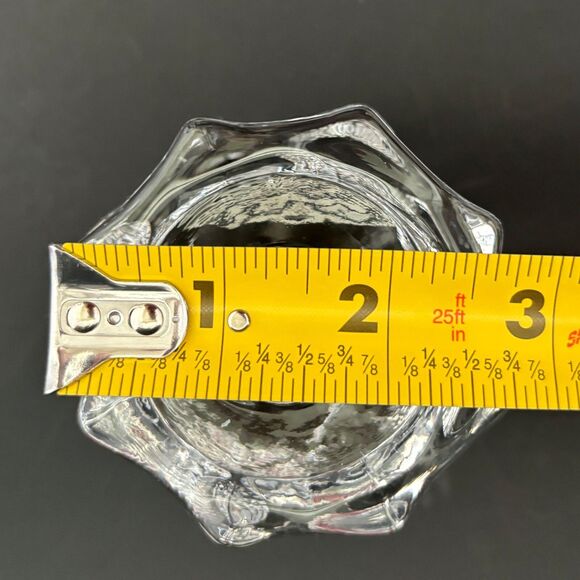 Orrefors Lars Hellsten Capella Candle Holders Crystal Sweden Textured Vintage - Picture 5 of 5